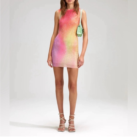 Self Portrait Rhinestone Dress - Picture 2 of 3